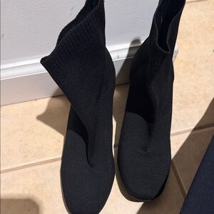Elegant Black Women's Sock Boots
